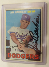 Jim Barbieri 1967 Topps Signed Card #76 - Autograph Los Angeles Dodgers picture