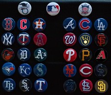 MLB Team Magnet Set - 1 1/2
