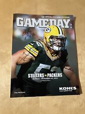 12/22/2013 Game Day Program Green Bay Packers v Steelers - signed By James Jones picture