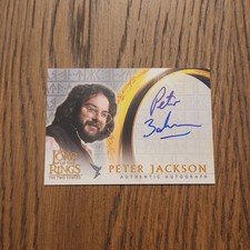 2002 topps lord of the rings two towers autograph peter jackson picture