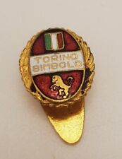 Torino Simbolo Italy Italian Soccer Badge Goldtone Button Made in Florence picture