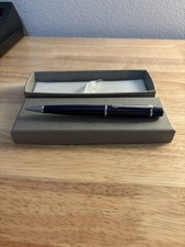 Boxed Bill Blass BALLPOINT PEN BLUE with CHROME TRIM picture