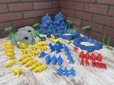MPC Prehistoric Plastic Dinosaur HUGE LOT 1960’s Blue Terrain - Vintage - Cereal picture