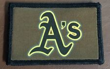 Tactical Oakland A's Morale Patch Tactical Military Army Baseball Flag USA Badge picture