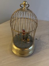 Antique German Automated Singing Birds in Brass Cage | Not Working| German Made picture