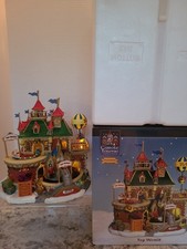 ๐๐Lemax Carole Towne Toy World Animated Lights/Sounds/Movement Village Train picture