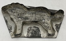 Lion Antique Primitive Flat Back Tin Farmhouse Folk Cookie Cutter Hand Soldered picture