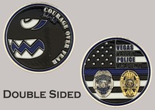 Vegas Valley Police Academy Courage Over Fear Challenge Coin J#16 picture
