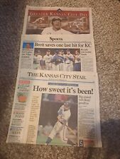 💥(3)Kansas City Star Newspapers GEORGE BRETT KC Royal's HOW SWEET IT'S BEEN 💥 picture