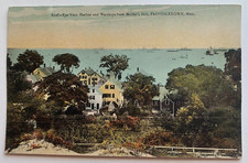 1900s MA Postcard Cape Cod Provincetown Miller's Hill Bird's Eye Harbor Warships picture
