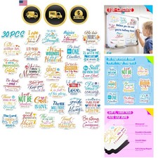 30PCS Bible Verse Fridge Magnets, Inspirational Bible Verse Refrigerator Magn... picture