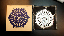 925 STERLING SILVER 1972 SNOWFLAKE CHRISTMAS ORNAMENT METROPOLITAN MUSEUM OF ART picture