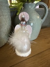 Vintage Soffieria De Carlini Blown Glass White Angel Ornament Italy 39/318 LE picture