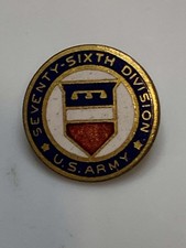 Original WW1 US Army 76th Division Veteran's Pin picture