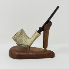 Vintage Block Meerschaum Estate Pipe Smooth Billiard Unmarked picture
