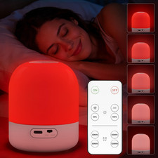 670Nm Red Light for Sleep, 100% Blue Light Blocking, 360° Red Night Light Lamp picture