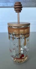 Starbucks Disney Winnie the Pooh Piglet Double Wall 16oz Glass Cold Cup 2026 picture