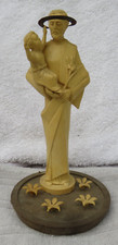 Vintage St Anthony Depose Italian Plastic Statue, Italy-No Perfect picture