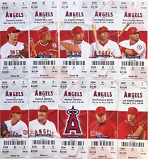 2010-2011-2012-2013 Los Angeles Angels Season Ticket Stubs - Mint Condition picture