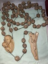 Vintage wall Rosary Resin Approx. 5 Feet picture