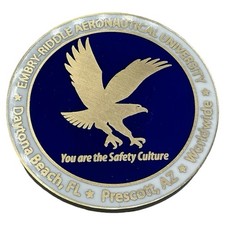 Embry-Riddle Aeronautical University Safety Culture Challenge Coin Serial 4109 picture
