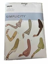 Simplicity S8695 SEWING PATTERN Style 1930's 7 Styles Set VTG Sleeves Sz 10-22 picture