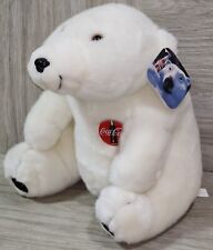 Coca-Cola Polar Bear White Plush 1993 w/ Tags - 12