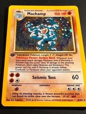 1999 Pokémon Machamp Holo 1st Edition 8/102 Base Set picture