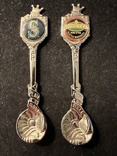 1999 PAIR OF SEATTLE MARINERS SOUVENIR SPOONS STRIKE ZONE - J641 picture