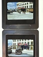 (2) 1950's Hotel Jerome Aspen Colorado 35mm Slide Vintage Cars picture
