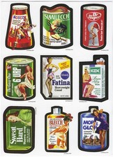 2019 Lost Wacky Pack Pin-up Variations 9th Series FULL STICKER SET UNCUT SHEET picture
