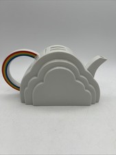 Rare Vandor San Francisco Vintage 1978 Porcelain Clouds & Rainbow Teapot No Chip picture