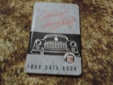1949 Nash Data Book hardback cover only picture