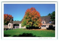 Postcard Jordan Pond Gate House near Hadlock Pond, Acadia Maine K9 picture