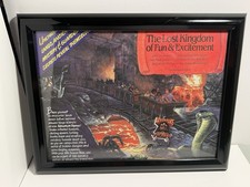 Kings Island Adventure Express Concept Art Promotion Framed Reprint Coaster 1991 picture