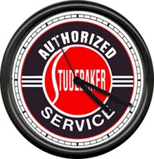 Studebaker Dealer Sales Service Garage Auto Repair Retro Vintage Sign Wall Clock picture