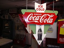 COCA-COLA 1940S 1950S 1960S BOTTLE STYLE NOSTALGIC 3-D ADVERTISING SIGN picture