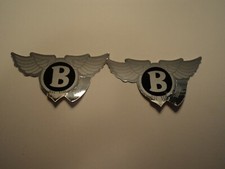 Lot Of 2 Vintage Bentley Flying B Racing Decals Stickers Road Racing Auto Parts picture
