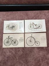 Rare Set of Vintage Science Museum Bicycle Postcards with Colonial Ind Education picture