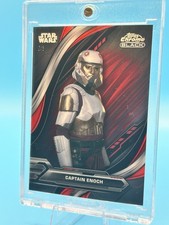2024 Topps Chrome Black Star Wars CAPTAIN ENOCH Red Refractor 2/5 #47 Ahsoka RC picture
