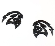 2PCS Hellcat Fender Side Emblem Badge Decal Compatible with Hellcat Gloss Black picture