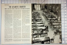 1940s Atlantic Charter Article WWII Era Magazine Page Cleveland Taxpayer Photo picture