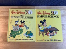 Vintage 1983 Walt Disney Fun To Learn Library Vol.9 &10 Bantam Books picture