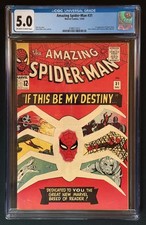 Amazing Spider-Man #31 CGC 5.0 1st Gwen Stacy Harry Osborn OW/W Ditko 1965 picture