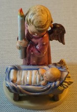 Vintage 1990s Hummel Goebel #194 “Watchful Angel” Figurine 6.25” Figure TMK7 picture