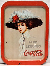 Vintage Official Rep. Coco Cola Girls Serving Tray Signed By Hamilton King picture