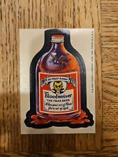 1975 Topps Wacky Packages Bloodweiser Fear Beer Sticker picture