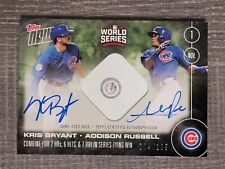 2016 Topps Now World Series Kris Bryant Addison Russell Autographs Cubs /199 picture