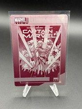 2019-20 Marvel Annual Captain Marvel #1 N1S-9 Magenta Printing Plate 1/1 picture