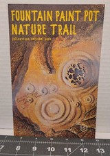 1972 Yellstone National Park Fountain Paint Pot Nature Trail Booklet Geyser VTG picture